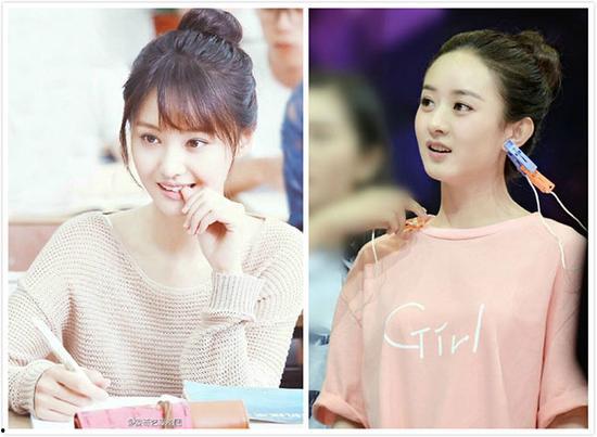 女明星的丸子头,女明星们的魅力新发型